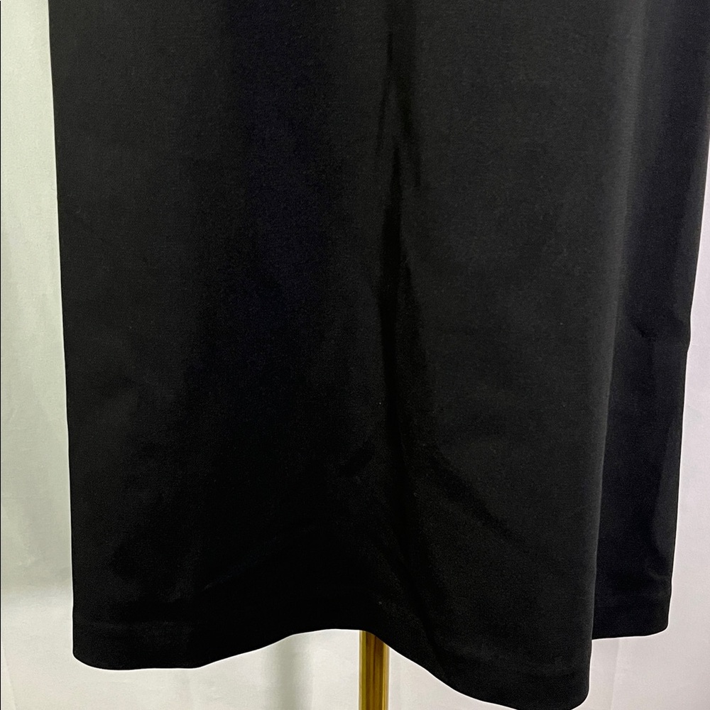 Ann Taylor Factory Black Split V-Neck Cap Sleeve Shift Dress - Picture 8 of 16